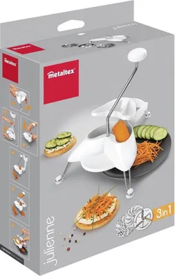 Obrázok produktu pre Metaltex Julienne 3 v 1 krájač zeleniny