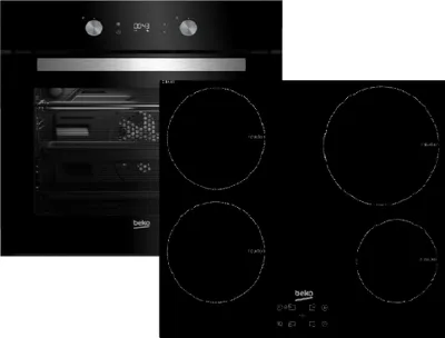 Produktbild von Beko Backofen BIE24301B mit Beko Induktionskochfeld HII 64401 AT - 60cm, autark