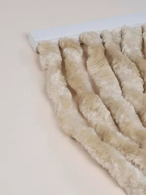 Produktbild von DEGOR - Türvorhang - Flauschvorhang - beige - 100x230 cm