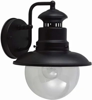 Produktbild von Außenlampe Wand E27 IP44 Schwarz Hof Garten Aluminium Maritim Wandlampe außen