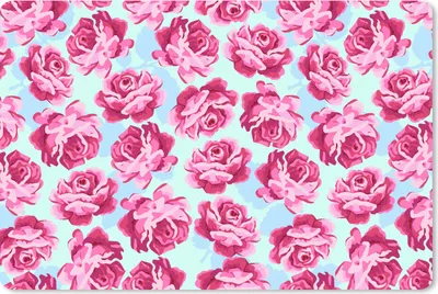 Produktbild von MuchoWow® Schreibtischunterlage Blumen - Rosen - Muster 60x40 cm - XXL Mauspad - Großes Mauspad