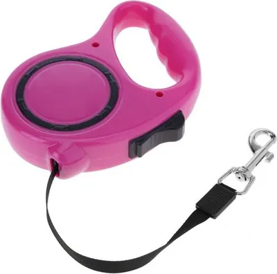 Obrázok produktu pre 3m Automatické vodítko pre psov - navíjacie vodítko pre malé a stredné psy - navíjacie vodítko do 11 kg - automatické vodítko pre malé psy, šteňatá a mačky 3m ružové