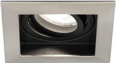 Produktbild von hoftronic LED Einbaustrahler 4W 6500K GU10 Dimmbar Eckig Edelstahl