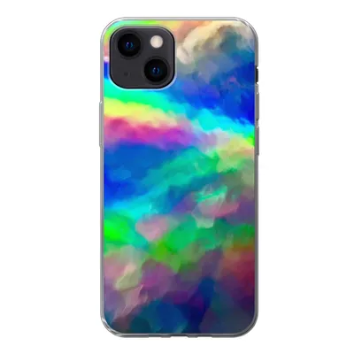 Produktbild von MuchoWow® Handyhülle Schutzhülle Hülle für iPhone 13 mini Aquarell - Kunst - Psychedelisch Silikon Softcase Handy Hülle - Softcase