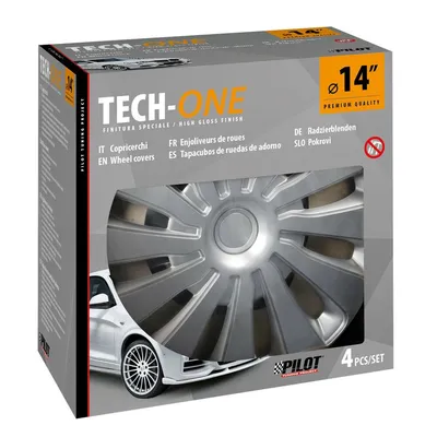 Produktbild von 14" Zoll Radkappen Silber Radzierblenden Radblenden 31651 PILOT