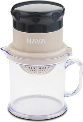 Produktbild von NAVA Zitruspresse / Zitronenpresse / Obstpresse mit Saftbehälter und Deckelpresse