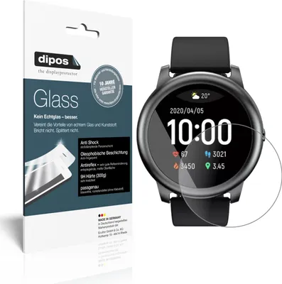 Produktbild von 1x Schutzfolie für Xiaomi Haylou Solar matt - Anti-Shock 9H Folie dipos Glass Kunststoffglas