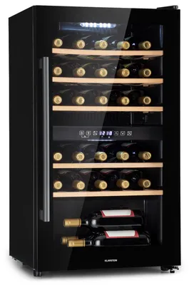 Obrázek produktu pro Klarstein vinotéka, outdoor, 2 zóny, skleněné dv., UV ochrana, 5-22°C, 29 lahví