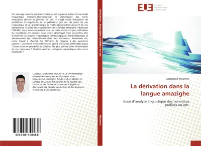 Produktbild von La dérivation dans la langue amazighe