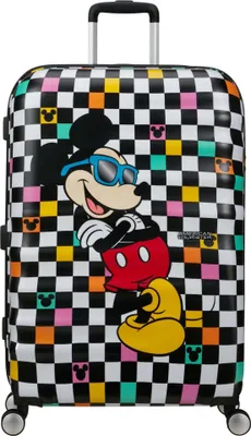 Zdjęcie produktu dla American Tourister Wavebreaker Disney Spinner 77 / 28 Disney Trolley Mickey Check wielokolorowy