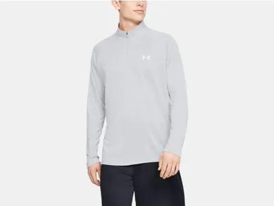 Obrázok produktu pre Pánske technické tričko Under Armour s dlhým rukávom a ½ zipsom - 1328495, farba:sivá, materiál:3XL