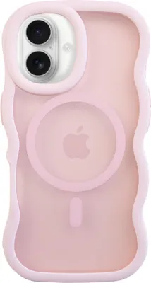 Produktbild von Matte Wavy Hülle MagSafe Pink  - Kompatibel mit iPhone 17