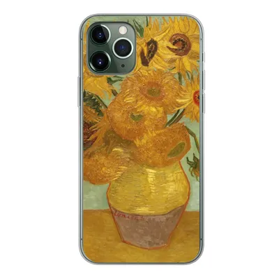 Produktbild von MuchoWow® Handyhülle Schutzhülle Hülle für iPhone 11 Pro Sonnenblumen - Vincent van Gogh Silikon Softcase Handy Hülle - Handy