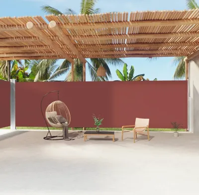 Produktbild von Seitenmarkise Ausziehbar Braun 220x1200 cm , Markisen Design 2024