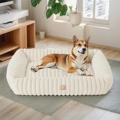 Produktbild von Hundebett für mittelgroße und große Hunde - Weich, robust, waschbar und antislip - Ideal für Zuhause und Schlafen