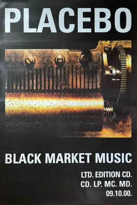 Immagine prodotto di Placebo - Black Market, musica. Anno 2000 - Locandina/Poster - 101x152 cm