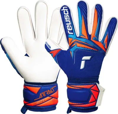 Image de Gants de gardien de but Reusch Attrakt Advance avec inserts en mesh respirant 4126 sharp blu/wht/shock orng 11