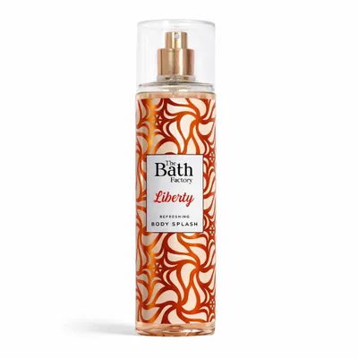 Produktbild von The Bath Factory Liberty Body Splash 200 ml – Erfrischender Körperspray mit Lavendel-, Orangen- und Vanilleduft