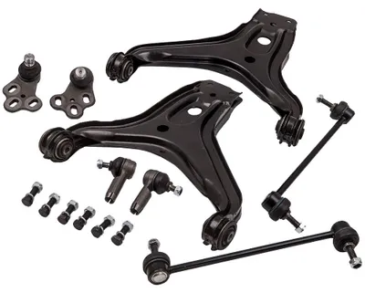 Zdjęcie produktu dla Zestaw zawieszenia, konstrukcja stalowa, długość 45,1 cm, szerokość 43,9 cm, wysokość 11 cm, pasuje do Audi 80 B4 z lat 1991–1996