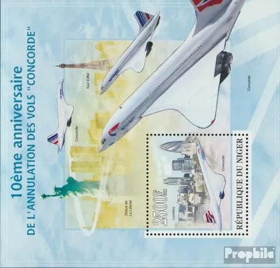 Produktbild von Briefmarken Niger 2013 Mi Block 186 (kompl. Ausg.) postfrisch Concorde, (London).