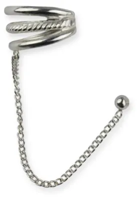 Produktbild von Ohrklemme mit Ohrstecker und Kette: etNox Schmuck aus Silber 925