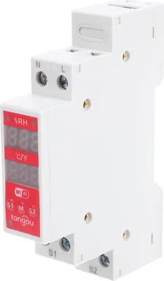 Obrázek produktu pro WiFi spínač teploty a vlhkosti 16A pro montáž na DIN lištu Inteligentní snímač teploty a vlhkosti pro inkubátory chovatelských farem
