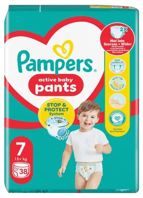Zdjęcie produktu dla Pampers Pants, Rozmiar 7, 38 Pieluchomajtek