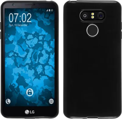 Produktbild von PhoneNatic Case kompatibel mit LG Q8 - schwarz Silikon Hülle  Cover
