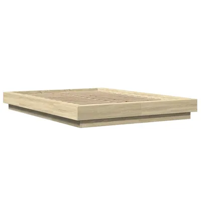 Obrázok produktu pre Posteľný rám dub sonoma 135x190 cm kompozitné drevo