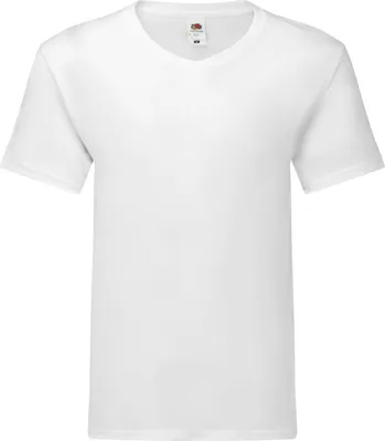 Image de Fruit Of The Loom Original Original V Ausschnitt T-Shirt PC3034 (XL) (Weiß)