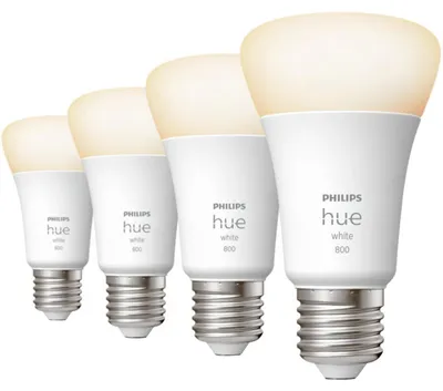 Immagine prodotto di Philips Hue White 4 Lampadine Smart E27 60 W