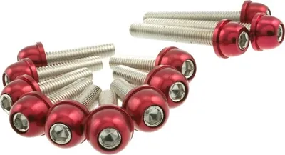 Produktbild von Motordeckel Schraubenset STR8 rot Innensechskant Minarelli für Yamaha Aerox 50