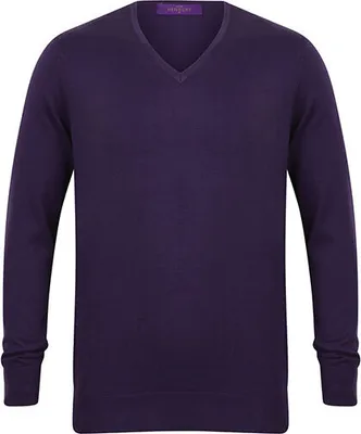 Zdjęcie produktu dla Lekki męski sweter z dekoltem Henbury