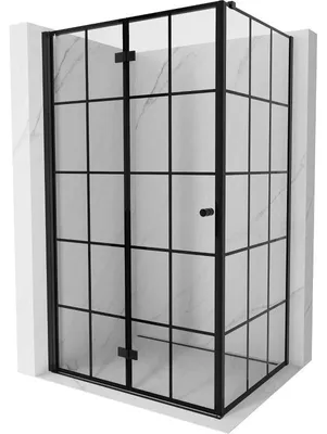 Obrázek produktu pro Mexen Mist-F skládací sprchová kabina levá 120 x 90 cm, černá mřížka, černá - 8A6T-120-090-70-77-L