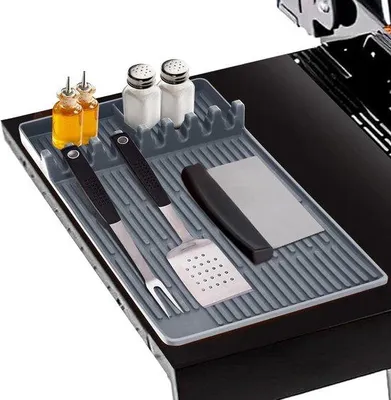 Obrázek produktu pro Tlustá silikonová podložka na grilování, odolná vůči vysokým teplotám, šedá, pro BBQ