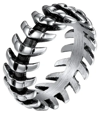 Productafbeelding van Solidchoice - Zilveren Snake Bone Ring van Roestvrij Staal, Maat 69