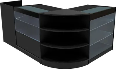 Immagine prodotto di Set di banchi espositivi a LED Theia: LM60 + C900 + K900 + TB60 – Colore: nero