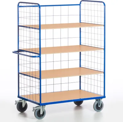 Produktbild von Rollcart Etagenwagen 08-7618 blau 120,0 x 80,0 x 188,0 cm