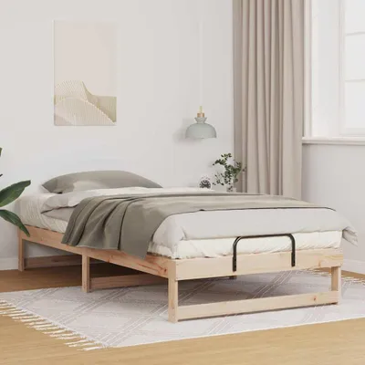 Immagine prodotto di Maison Exclusive - Struttura letto marrone 100 x 200 cm Legno di pino massiccio