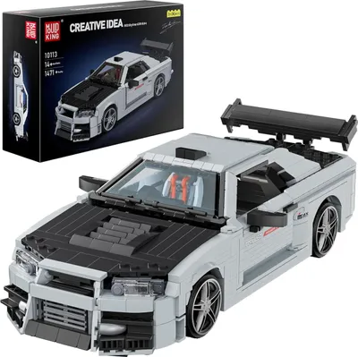 Zdjęcie produktu dla Mould King 10113 Nissan Skyline GT-R R34 - Klockowy Drift King - 1471 Elementów