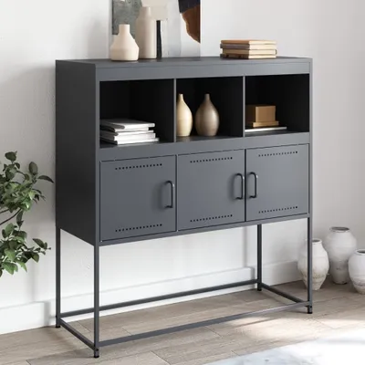 Obrázok produktu pre vidaXL Príborník antracit 100,5x39x107 cm oceľ