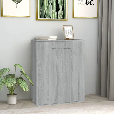Obrázek produktu pro vidaXL Příborník Grey Sonoma 60x30x75 cm výrobek z odvozeného dřeva