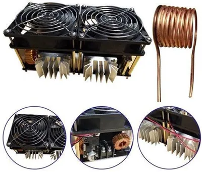 Imagen del producto de Módulo de calentamiento por inducción: 1800 W de potencia, capacidad de 40 A, voltaje de 12-48 V, con tubo de cobre