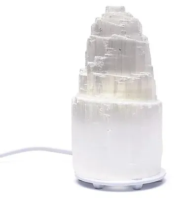 Image de Lampe Iceberg en Sélénite - ±16x8cm