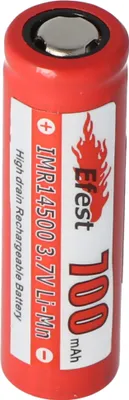 Obrázok produktu pre Efest IMR 14500 V1 - 700mAh 3,7V nechránená Li-Ion batéria 50,1x14,15mm
