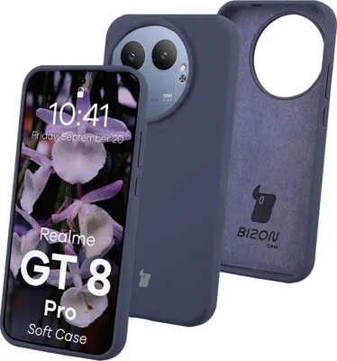 Produktbild von Silikon Handyhülle für Realme GT 8 Pro, Bizon Soft Case, Dunkelblau
