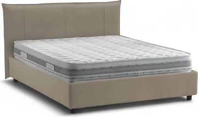 Produktbild von Doppelbett Ddaiv, Containerbett mit Stoffbespannung, 100%  Italy, Frontöffnung, inklusive Matratze 160 x 190 cm, Turteltaube