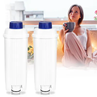 Produktbild von Peviasot Wasserfilter für DeLonghi DLSC002, 2 Stück Filter ECAM ETAM EC680