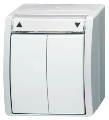 Produktbild von BUSCH JAEGER 2621/4 W-54 - 1P - Weiß - 250 V - 10 A - 74 mm - 55 mm