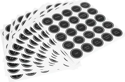 Image de 13Pcs Reusable Printed Labels Tag Round Adhesive Sticker for Spice Seasoning Jars Wine Bottle